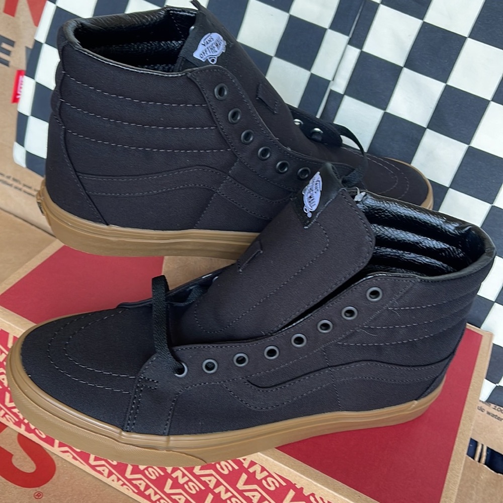 Vans WMNS Sk8-Hi Reissue Canvas Gum Black/Light Gum sneakers - Picture 11 of 16